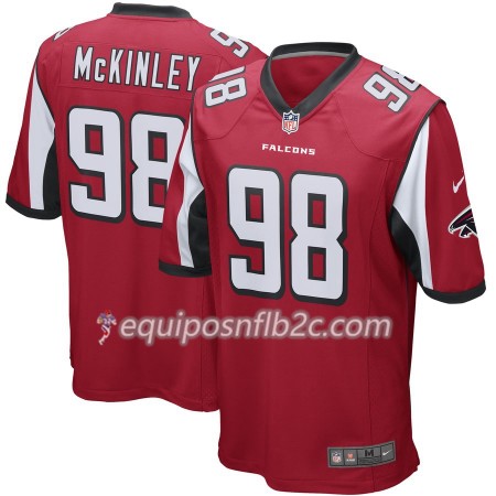 Camiseta Hombre NFL Atlanta Falcons Takkarist McKinley 98 Nike Rojo